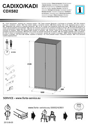 Forte CADIXO CDXS82 Instrucciones De Montaje