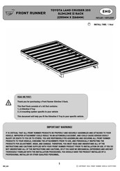 Front Runner FATL001 Instrucciones De Montaje