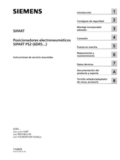 Siemens SIPART PS2 Instrucciones De Servicio Resumidas