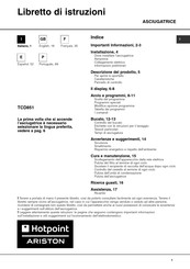 Hotpoint Ariston TCD851 Folleto De Instrucciones