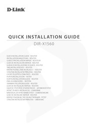 D-Link DIR-X1560 Guía De Instalación Rápida