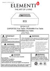 ELEMENTI CAPERTEE OFG411LP Manual Del Propietário