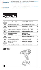 Makita DDF484ZB Manual De Instrucciones