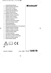 EINHELL RT-HP 1648 TR Manual De Instrucciones Original