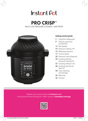 Instant Pot PRO CRISP Guia De Inicio Rapido