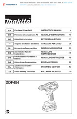 Makita DDF484RF1J Manual De Instrucciones