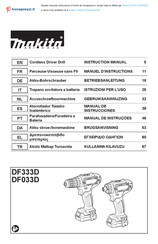 Makita DF333DZJ Manual De Instrucciones