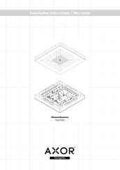 Hansgrohe AXOR Showerheaven 10625 1 Serie Instrucciones De Instalación/Garantía