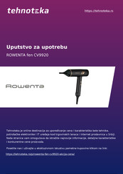 Rowenta CV9920 Manual Del Usuario