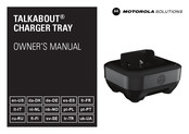 Motorola Solutions TALKABOUT CHARGER TRAY Manual Del Propietário