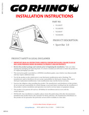 Go Rhino 911003PS Instrucciones De Instalación