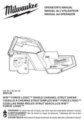 Milwaukee FORCE LOGIC 2933-20 Manual Del Operador