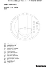 Taurus SLIDING CARE FORCE 2200 Instrucciones De Uso