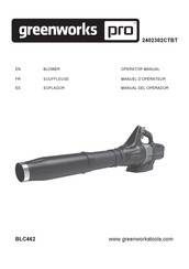 GreenWorks Pro 2402302CTBT Manual Del Operador