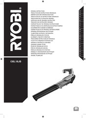 Ryobi OBL18JB Traducción De Las Instrucciones Originales