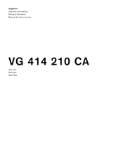 Gaggenau VG 414 210 Manual De Instrucciones
