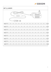 Sebson SET 8 UNDER Instrucciones De Manejo