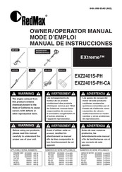 RedMax EXtreme EXZ2401S-PH-CA Manual De Instrucciones