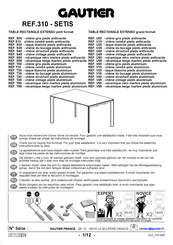 Gautier SETIS U50 Instrucciones De Montaje