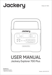 Jackery Explorer 700 Plus Manual Del Usuario