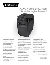 Fellowes AutoMax 150C Manual Del Usuario