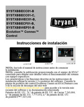 Bryant Evolution Connex SYSTXBBECC01-B Instrucciones De Instalación