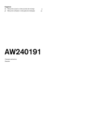 Gaggenau AW240191 Manual De Usuario E Instrucciones De Montaje