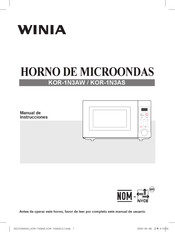 WINIA KOR-1N3AW Manual De Instrucciones