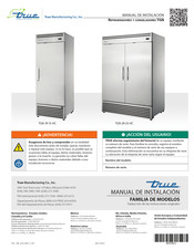 True Manufacturing Company TGN-2R-2S-HC Manual De Instalación