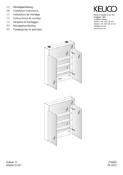 KEUCO Edition 11 21201 Instrucciones De Montaje