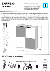 Forte EXPRESS EPRS922X Instrucción De Montaje