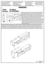 Forma Ideale KANSAS UP 00961 Instrucciones De Montaje