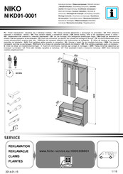 Forte NIKO NIKD01-0001 Instrucciones De Montaje