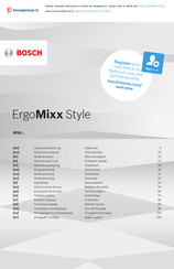 Bosch ErgoMixx Style MS64M6170 Instrucciones De Uso