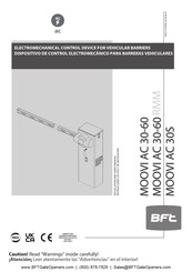 BFT MOOVI AC 60 RMM Manual De Uso