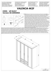 Dedeman Valencia 4K2F Instrucciones De Montaje