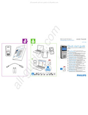 Philips voice tracer DVT1300 Guia De Inicio Rapido