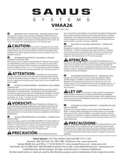 Sanus Systems VMAA26 Manual Del Usuario