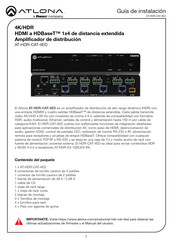 Panduit Atlona AT-HDR-CAT-4ED Guia De Instalacion