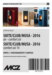 MCZ SUITE AIR-2016 Manual De Instalacion Y Uso