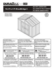 USP DURAMAX 10.5 Ft x 5 Ft WoodBridge 5 00283-2 Manual Del Propietário