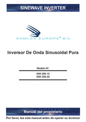 Samlex Europe SINEWAVE Pura SWI 250-24 Manual Del Propietário