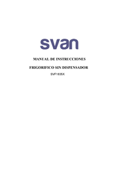 Svan SVF1835X Manual De Instrucciones