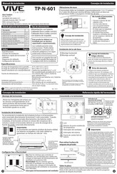 Vive Comfort TP-N-601 Manual De Instalación
