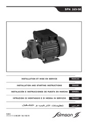 salmson SPN 163-50 Instalación E Instrucciones De Puesta En Marcha