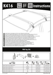 Yakima K416 Instrucciones De Montaje