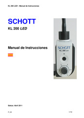 SCHOTT KL 200 LED Manual De Instrucciones