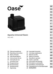 Oase Aquarius Universal Classic 440 Instrucciones De Uso