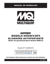 MULTIQUIP WHITEMAN HHXDF4-DF5 Manual De Operación