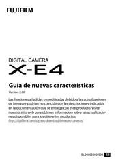 FujiFilm X-E4 Guía De Nuevas Características